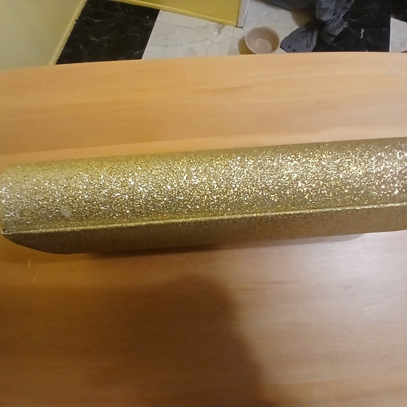 Lulu Townsend Gold Satin Clutch - Picture 6 of 14